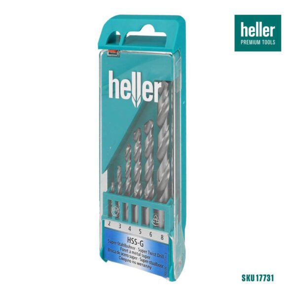 trusa burghie heller 900 superpro hss-g din 338 pentru metal 17731 - box